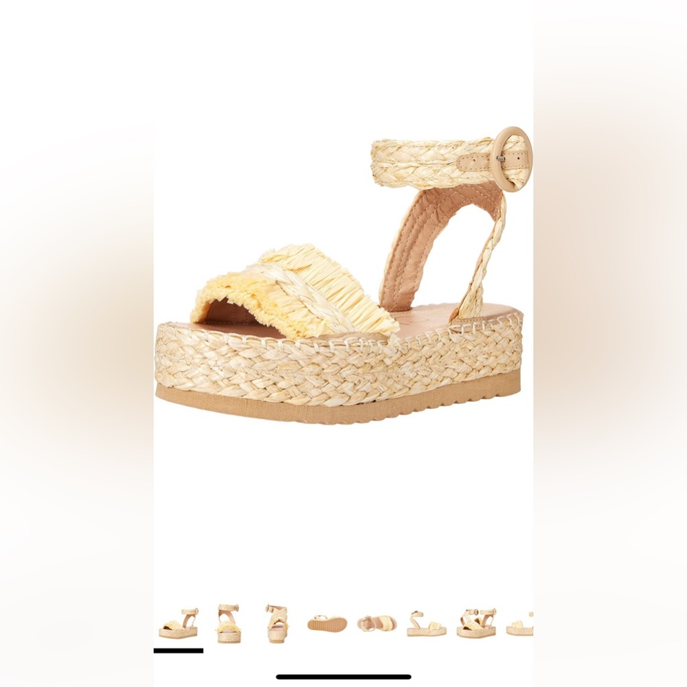 Raffia Platform Sandals